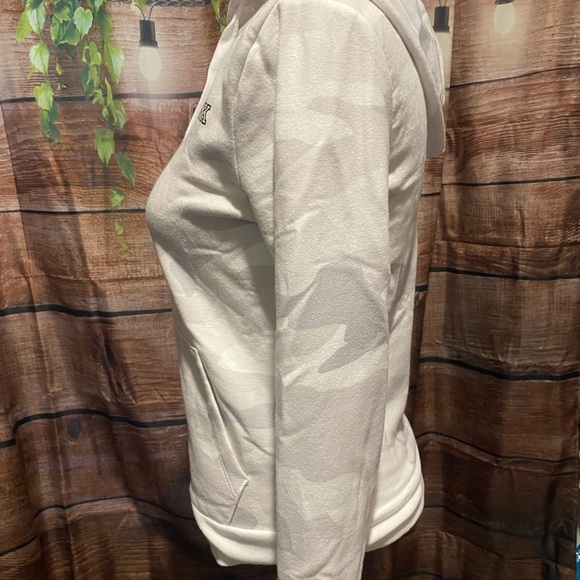 PINK Victoria Secret White & Gray Zip Up Hoodie - Picture 8 of 14